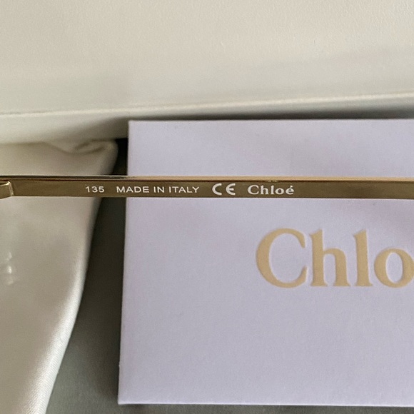 CHLOE Danae Sunglasses CE115S 756 in Gold. - Picture 5 of 8